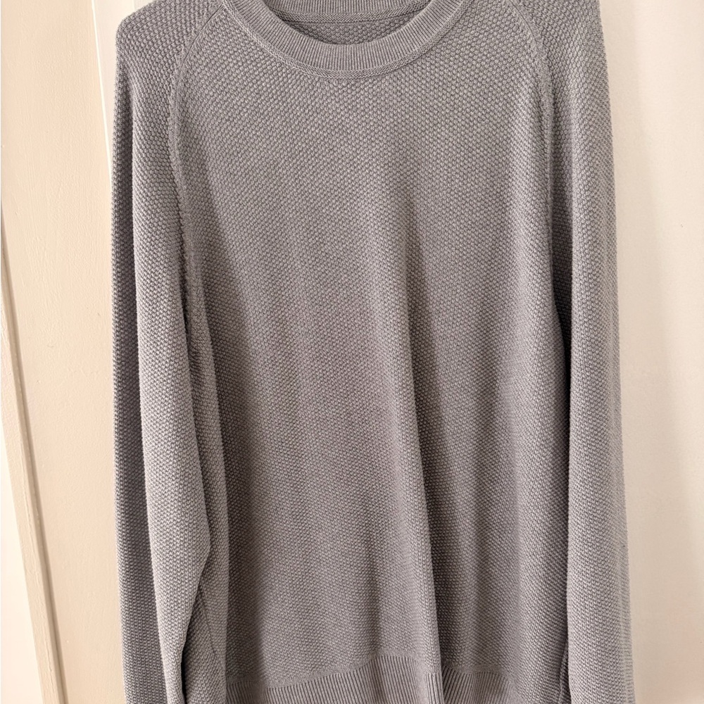 lululemon athletica Light Gray Crewneck Sweater